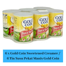 Marigold cap cawan sweetened creamer 500g (1ctn x 48unit x 500g) rm 119.00 add to cart. 6 X Gold Coin Sweetened Creamer 500gm 6 Tin Susu Pekat Manis Gold Coin 500gm