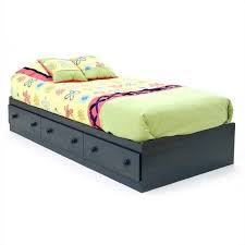 Tall queen captain's platform storage bed with 12 drawers South Shore Summer Breeze Twin Captain S Bed Frame Only In Antique Blue Finish 3294080