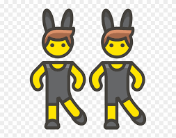 Smol tiny bunny ears for everyone! Man With Bunny Ears Emoji Ear Hd Png Download 866x650 1903495 Pngfind