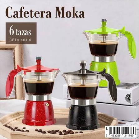 ☕✨ Llévate tu Cafetera Greca Moka por solo 13$. Calidad, diseño y el mejor  café en un solo lugar. ¿Café con estilo? Tenemos la combinación perfecta:  Visor de vidrio templado para que