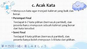 Membuat kalimat sederhana kelas 1 tematik 1c. Rundown Technical Meeting Waktu Durasi Kegiatan 08 30