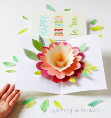 Free Printable Pop Up Birthday Card Templates Diy Happy Mother S Day Card With Pop Up Flower Diy Happy Mother S Day Pop Up Flower Cards Diy Pop Up Cards