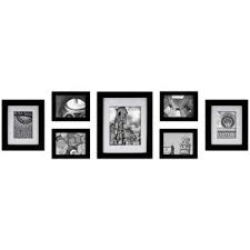 Costco Pinnacle 7 Piece Create A Gallery Studio Black Photo Frame Set Picture Frame Sets Picture On Wood Photo Frame Display