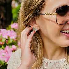 Butterflies in Bloom Stud Earrings