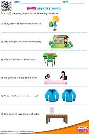 Nouns Identify Nouns English Grammar Exercises Nouns Grammar Exercises