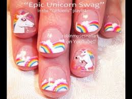 In this video i show how i did these unicorn nails. Unicorn Puke Acrylic Nails Nails Greta Magazine