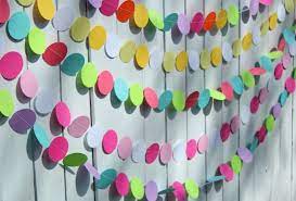 Maybe you would like to learn more about one of these? Birthday Party Decoration Paper Garland Party Decoration Etsy Birthday Wall Decoration Baby Shower Garland Paper Wall Decor