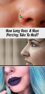 How Long Does A Nose Piercing Take To Heal Piercing Every Type Of Piercing How Long Does A N Nose Piercing Types Of Piercings Nose Piercing Healing