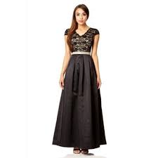 Quiz Black Lace Cap Sleeve Full Maxi Dress At Debenhams Com Full Maxi Dress Dresses Maxi Dress
