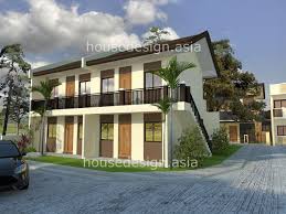 Two Story Apartment With 4 Units House Design Asia Apartments Exterior Small Apartment Complex Studio Apartment Layout