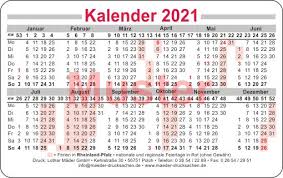 Januar 2021 und endet am freitag, den 31.dezember 2021. Kalender 2021 Im Scheckkartenformat Standardmotiv 01090