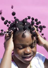 Braids brought front to create a nice fringe look. Natural Hairstyles For Children Popsugar Beauty
