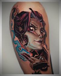 Azula from Avatar: The Last Airbender. Would love to do more characters  like this. #sandiegotattooartist #sandiegotattoo #animetattoo  #animetattooartist #illustrativetattoo