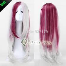 See more ideas about hair, hair styles, long hair. Silver White Highlights Purple Red Color 65cm Natural Straight Hair Wig Cos Style Synthetic Fiber Hair Wig Free Shipping Wig Wig Hair Carewig Hair Extension Aliexpress