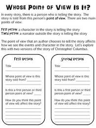 Christopher Columbus Point Of View Lesson Ela Lesson Plans Elementary Reading Lesson