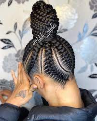 pin by adanna monsegue on braided hairstyles hair styles braided ponytail trending hairstyles
