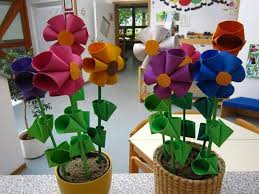 Klorollen Blumen Fruhlingsdeko Selber Basteln Blumen Basteln Klorollen Basteln