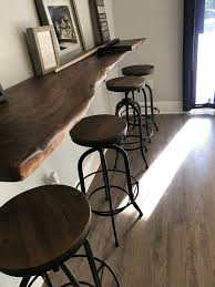 Live Edge Slab Bars Black Walnut For Bars Kitchen Islands Countertops With Bar Grade Clear Coat Bars For Home Pool Table Room Outdoor Kitchen Countertops