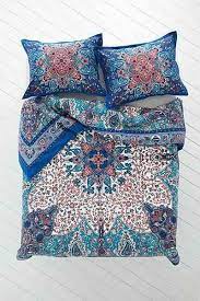 Blue florals duvet cover set. Mystic Rose Blue Flower Bohemian 3pc Mandala Duvet Cover 2 Pillow Cases Free Shipping Descriptio Duvet Covers Urban Outfitters Medallion Duvet Home Bedroom