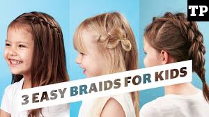 These easy braided hairstyles, ideal for all hair lengths, are perfect for a hot summer day. How To 3 Super Easy Braid Ideas Hairstyles For Kids Youtube