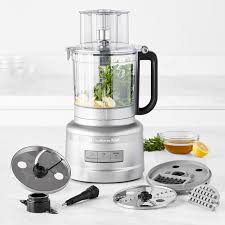 This unique food processor is different because it uses an intelligent exact slice system to slice all kinds of ingredients to the exact thickness that you want. Kitchenaid 13 Cup Food Processor With Dicing Kit Williams Sonoma