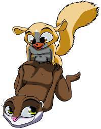 claydust dreamworks female furry furry only lemur madagascar  (series) male marlene (madagascar) mort mustelid otter sex straight 