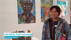 WATCH: ArtCastle participant Aila-Dawn Foa'i-auimatagi talks about her  artwork