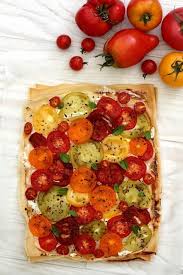 Tarte A La Tomate Et Ricotta Sur Feuille De Brick Amandine Cooking Recette Tarte Tomate Recettes De Cuisine
