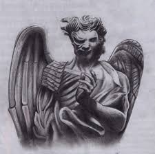 Demon angel drawing at paintingvalley com explore. Angle Or Demon Demon Tattoo Angels And Demons Scary Tattoos