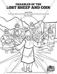 A short animated video about the story of the widow 's mite offering ; Luke 15 The Parables Of The Lost Sheep And Coin Sunday School Coloring Pages Sunday School Coloring Pages