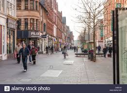 Ignite, distance learning, biological sciences, economics, engineering, law. Shops On High Street Leicester Leicestershire East Midlands Uk Stock Photo Alamy