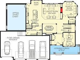 See more ideas about modern garage, garage plans, garage plan. Plan 73372hs Exclusive House Plan With 4 Car Garage And Sport Court Exclusive House Plan House Plans House Floor Plans
