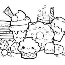 Cute Coloring Pages Kawaii Food Doodle Page Ladonna Hutchins Pleasing Kids Cartoon Coloring Pages Doodle Coloring Cute Doodle Art