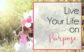 Living a life of purpose. Live Your Life On Purpose Mommy On Purpose