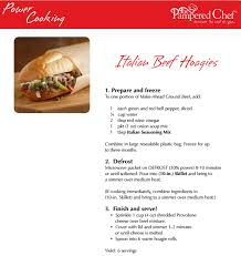 Power Cooking Italian Beef Hoagies Www Pamperedchef Biz Marinaowens Host A Power Cooking Pampered Chef Show Oa Pampered Chef Recipes Pampered Chef Chef Shows