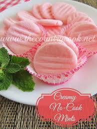 Homemade After Dinner Mints Recipe Homemade Candies Cream Cheese Mints Desserts