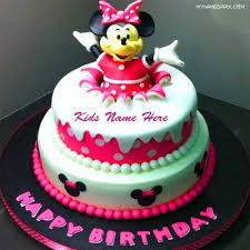 Birthday Cake For Kids Boys With Name Write Name Kids Birthday Wishes Mickey Cake Image Wishes Happy Birthday Cake Images Happy Birthday Cakes Birthday Cake Kids