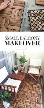 Small Balcony Makeover Diy Crafts And Projects Ideas Handmade Balcony Decor Small Balcony Balcony Flooring
