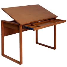 Comfortable for kids even when he grow up because it is easy to adjust the height. Ponderosa Wooden Drafting Table In Kids Desks