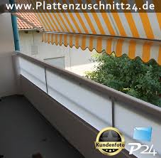 Balkonverkleidung Mit Plexiglas Satiniert Balkonverkleidung Balkon Sichtschutz