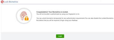 Unlock it (which is temporary )or; How To Lock Unlock Aadhaar Biometric Step By Step Procedure Aadhaar Card