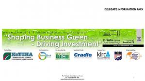 Aiac The Malaysian Global Business Forum Shaping Business Green Driving Investment