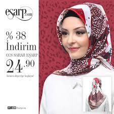 Hijab Esarp Panosundaki Pin