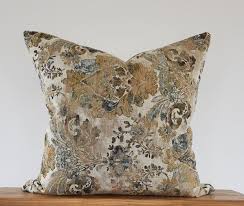 Floral Damask Pattern Cushion Cover Linen Flower Pillow Etsy In 2020 Floral Damask Damask Pattern Cushion Pattern