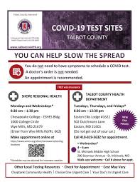 For detailed coronavirus and flu updates from central maine healthcare click here. Covid 19 Testing Sites Healthy Talbot
