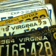 Old Virginia North Carolina License Plates Instead Of Table Numbers Virginia Is For Lovers License Plate Classic Country Style