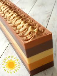 Brown And Gold Gradient Soap Homemade Soap Recipes Diy Soap Recipe Soap Recipes