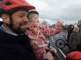 Motorcycle toy run event participation