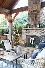 Centerpieces can be your solution. How To Turn Your Back Porch Into A Winter Wonderland Southern State Of Mind Blog By Heather