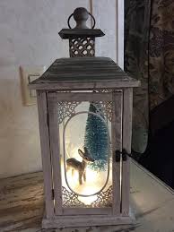 Cute Winter Scene In Lantern Christmas Decor Diy Christmas Lanterns Lanterns Decor